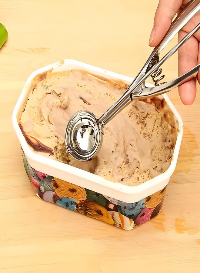 Anphly Thickened Stainless Steel Ice Cream Scoop Fruit Scoop,Table, Cookie Scoop For Baking, 2.4inch（6cm）, 1 piece for sale - Image 5
